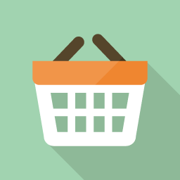 Shopping Flat Icon Design フラットアイコンデザイン