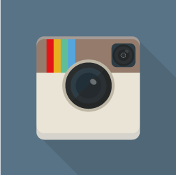 フラットデザインのアイコン Instagram風　アイコン素材