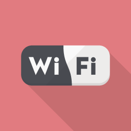 フラットデザインのアイコン Wi-Fiのアイコン素材