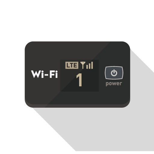 Wi-Fiルーターのアイコン素材