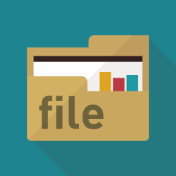 ファイルのフラットデザインアイコン