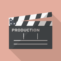 Movie Flat Icon Design フラットアイコンデザイン