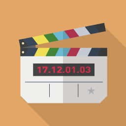 Movie Flat Icon Design フラットアイコンデザイン