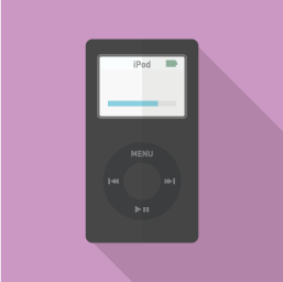 フラットデザインのアイコン 旧式 iPod miniのアイコン素材