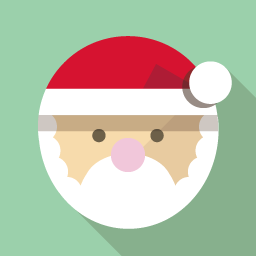 Christmas Flat Icon Design フラットアイコンデザイン