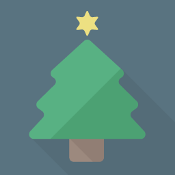 Christmas Flat Icon Design フラットアイコンデザイン