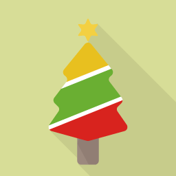 Christmas Flat Icon Design フラットアイコンデザイン