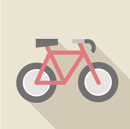 サイクリング自転車のアイコン素材