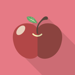 Apple Flat Icon Design フラットアイコンデザイン