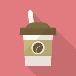 コーヒー Flat Icon Design フラットアイコンデザイン