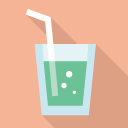 Drink Flat Icon Design フラットアイコンデザイン