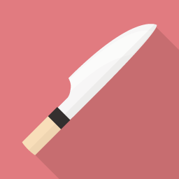 Knife Flat Icon Design フラットアイコンデザイン