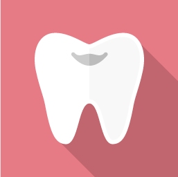 歯のフラット素材