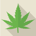 大麻の葉のアイコン素材