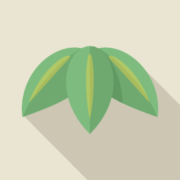 Leaves Flat Icon Design フラットアイコンデザイン