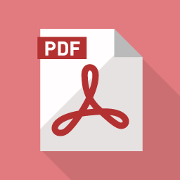 フラットデザインのアイコン PDFファイルのフラットデザインアイコン