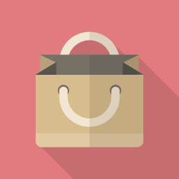 Bag Flat Icon Design フラットアイコンデザイン