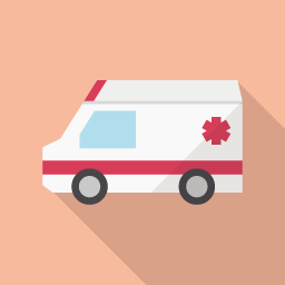 Hospital Flat Icon Design フラットアイコンデザイン