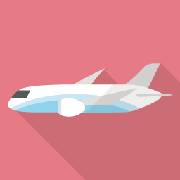 ジェット飛行機のアイコン素材 Flat Icon Design フラットアイコンデザイン