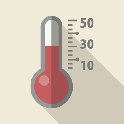 Thermometer Flat Icon Design フラットアイコンデザイン